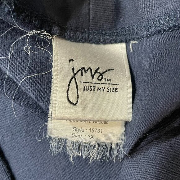 Just My Size Womens Blue Cardigan Sweater Long Sleeve Plus Size 3X u Shoulder Pa - Picture 7 of 8